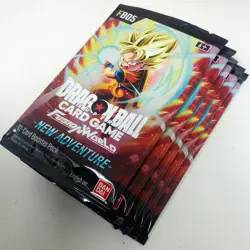 Bandai Dragon Ball Super Cards - Fusion World New Adventure FB05 - 5 PACKS LOT - Image 1