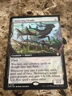 SKITTERING CICADA Magic MTG Commander Masters Extended Art - Image 1
