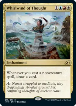 4x MTG Whirlwind of Thought, Light Play, English Ikoria: Lair of Behemoths - Image 1