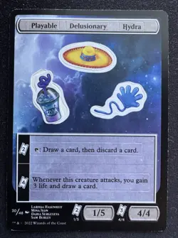 Playable Delusionary Hydra​ [Unfinity Stickers]​ Near Mint - Image 1