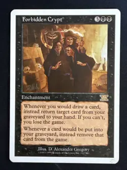 1x Forbidden Crypt (132) Core Set 6th Edition Sixth LP MTG Magic x1 MKE - Image 1