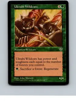 Uktabi Wildcats Rare Mirage # MTG NoPlay NM+ - Image 1