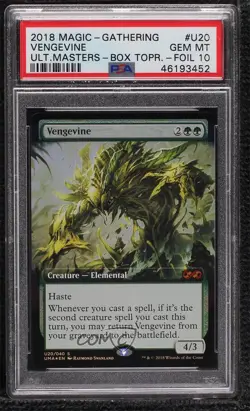 Vengevine Magic: Ultimate Masters UMA Foil Box Topper PSA 10 GEM MT - Image 1