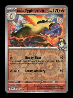 Ethan's Typhlosion Reverse Holo Rare SV10: Destined Rivals 034/182 NM Pokemon NM - Image 1