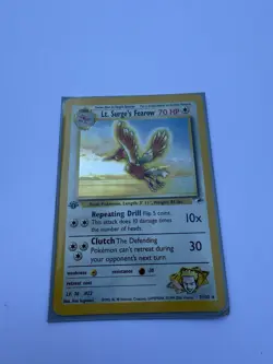 Lt. Surge's Fearow #022 Rare Holo Gym Heroes Japanese Pocket Monsters MP - Image 2