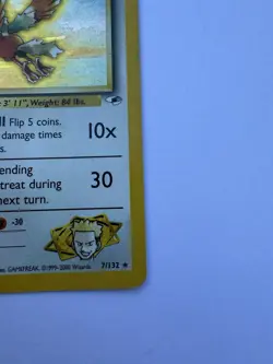 Lt. Surge's Fearow #022 Rare Holo Gym Heroes Japanese Pocket Monsters MP - Image 4