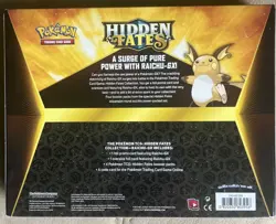 Pokemon Hidden Fates RAICHU GX Collection Box NEW FACTORY SEALED - Image 3