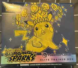Pokemon Surging Sparks Elite Trainer Box ETB Pokemon Center Exclusive - SEALED - Image 1