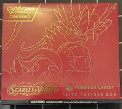 Pokemon TCG: Pokemon Center Scarlet and Violet (Koraidon) Elite Trainer Box ETB - Image 1