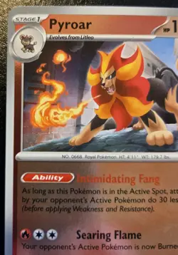 Pyroar 024/132 Reverse Holo Uncommon Mega Evolution Pokemon TCG - Image 2