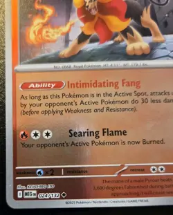 Pyroar 024/132 Reverse Holo Uncommon Mega Evolution Pokemon TCG - Image 4