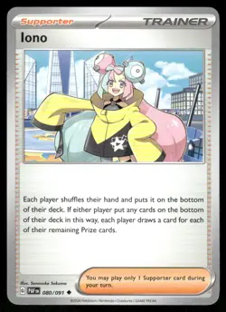 2024 Scarlet & Violet Series - Paldean Fates Iono Uncommon #80 - Image 1