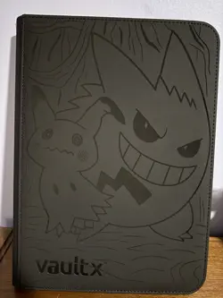 Pokemon Black Vault X Mimikyu Gengar Tag Team Binder (Made To Order) - Image 1