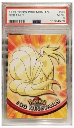 PSA 9 1999 Topps Pokemon TV Ninetales - Image 1