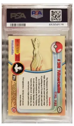 PSA 9 1999 Topps Pokemon TV Ninetales - Image 2