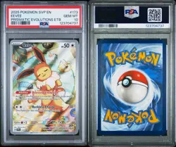 Pokemon TCG Eevee Black Star Promo 173 Prismatic Evolutions PSA 10 - Image 1