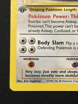 Snorlax 27/64 1st Edition Non-Holo Jungle Pokemon TCG Vintage SET BREAK - Image 5