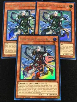 Yugioh Sage With Eyes of Blue BLC1-EN014 1st Ultra x3 (NM) - Image 1