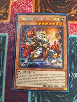 Yu-Gi-Oh! Therion "King" Regulus DIFO-EN007 Secret Rare 1st Edition Near Mint - Image 1