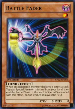 Battle Fader - BP02-EN086 - Common - Unlimited Edition DMG Yugioh Battle Pack 2: - Image 1