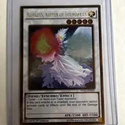 Yugioh 1st Edition Armades, Keeper of Boundaries Gold Rare Holo PGL2-EN043 NM/M - Image 1