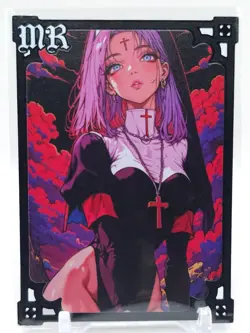 Goddess Story - Black Metal Waifu Card - NUMBERED #/100 - Image 1