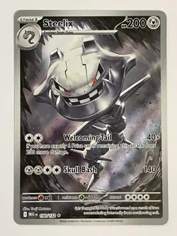 Steelix 150/132 Illustration Rare Mega Evolutions Pokemon Card - Near Mint - Image 1