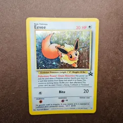 Eevee 11 Black Star Promo Pokemon Holo Card - Image 1