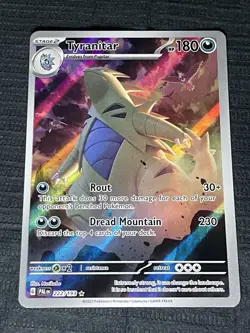 Pokemon TCG Tyranitar Scarlet & Violet Paldea Evolved Holo Card 222/193 - Image 1
