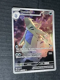 Pokemon TCG Tyranitar Scarlet & Violet Paldea Evolved Holo Card 222/193 - Image 2