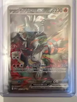 Pokemon TCG White Flare: Reshiram EX Card 166/086 Sir Near Mint Condition - Image 1