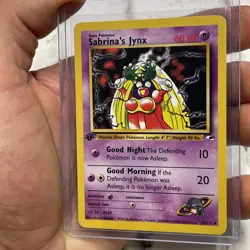 Pokemon Sabrina's Jynx 59/132 Gym Heroes 1st Edition Uncommon Pokemon Card NM - Image 2