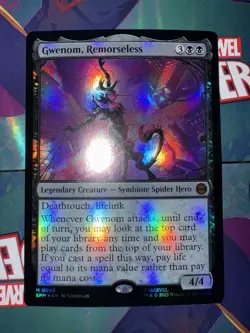 Gwenom, Remorseless Marvel's Spider-Man *FOIL* Mythic 0056 MTG Magic - Image 1