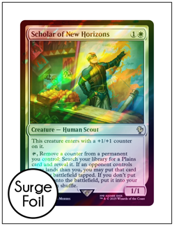 1x Scholar of New Horizons, Surge Foil, Final Fantasy, Magic MTG NM - Image 1