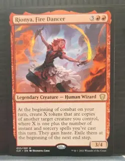 Mtg RIONYA, FIRE DANCER NM Commander 2021 C21 055/081 -Argo- - Image 1