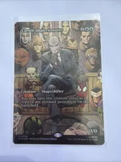 Magic The Gathering:Spiderman- Clever Impersonator(Borderless) 0008 Foil NM - Image 1