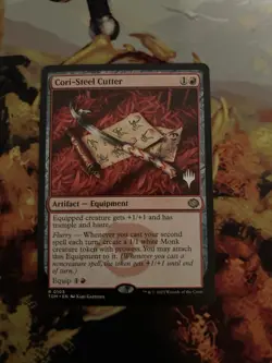 1x Cori-Steel Cutter MTG Tarkir: Dragonstorm Promo Pack Rare Nonfoil NM - Image 1