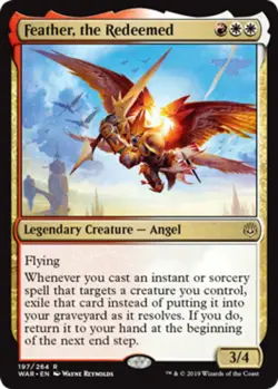 Feather, the Redeemed - Foil Magic mtg Heavy Play, English War of the Spark x1 - Image 1