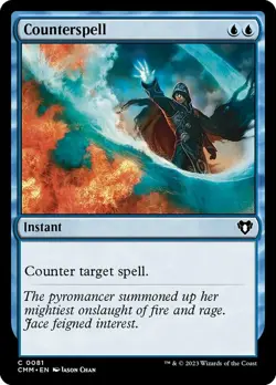 Counterspell - Foil Magic mtg Heavy Play, English Commander Masters x1 - Image 1