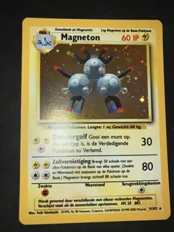 1999 Pokemon Unlimited Dutch Base Set Holo Near Mint Magenton - Image 3