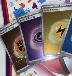 Pokemon 151 Scarlet Violet Holo Energy’s SWIRLS Mint, Rare Double Swirls CLEAN - Image 3