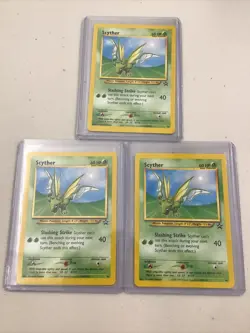Lot Of 3 LP/NM Scyther Black Star Promos #45 2000 Pokemon - Image 1