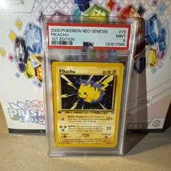 Pokemon Neo Genesis #70 - Pikachu - MINT - 1st Edition - PSA 9! - Image 1