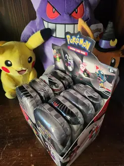 NEW Pokemon Mini Display Black Bolt and White Flare Collection, 8 Sealed Tins - Image 2