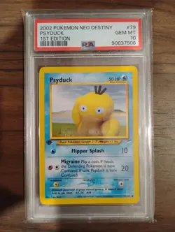 PSA 10 Psyduck - 1st Edition - 79/105 Neo Destiny - Pokemon TCG - Image 1