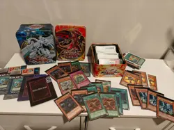 Yugioh Vintage Lot of 1st Edition, Rare, Secret Rare, Holo, Promos with Tins - Image 1