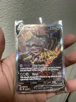 Giratina V Alt Art #186/196 Lost Origin Holo Pokemon Card - Near Mint CLEAN - Image 2