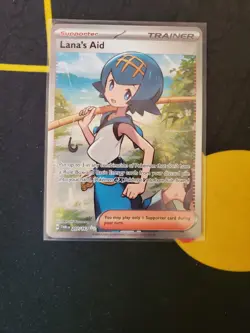 Lanas Aid 207/167 Ultra Rare Full Art Card Pokemon TCG Twilight Masquerade - Image 1