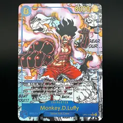 Monkey.D.Luffy OP11 Manga PROXY CARD- ENGLISH- High Quality Texture - Image 1