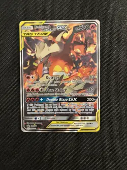 Pokemon TCG Reshiram & Charizard GX SM201 Sun & Moon Promo Card - Image 1
